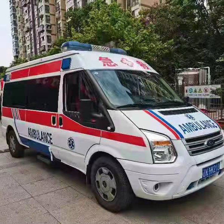 昌洒镇长途救护车护送病人返乡